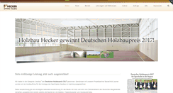Desktop Screenshot of holzbau-hecker.de